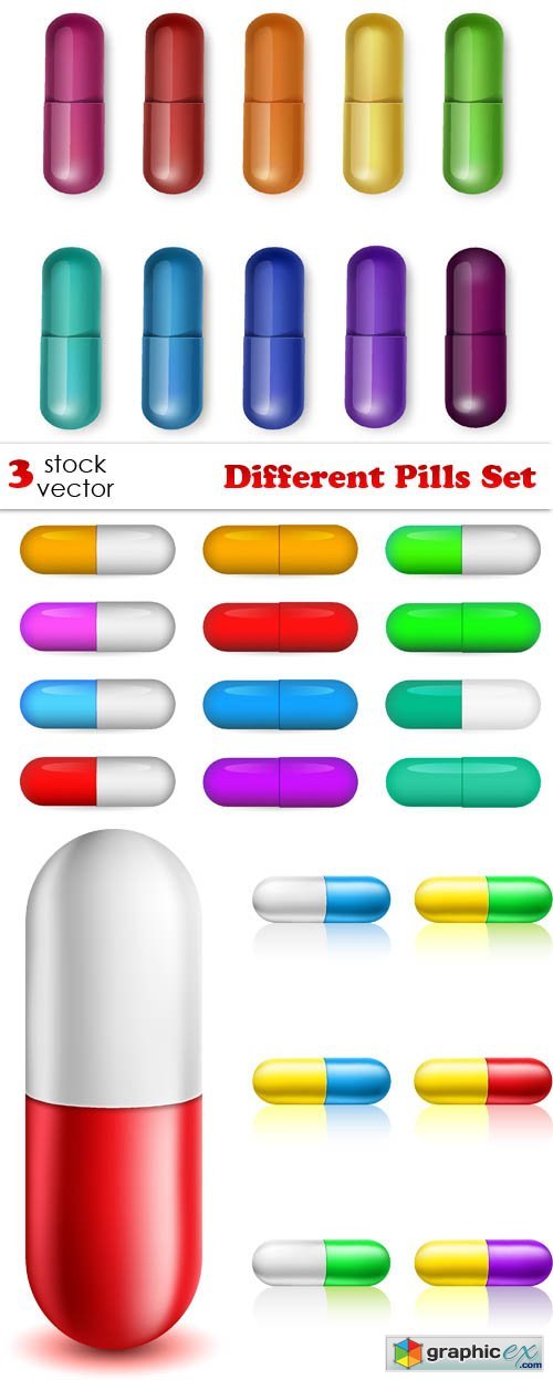 Vectors - Different Pills Set