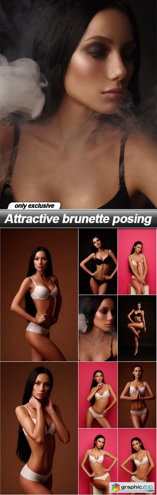 Attractive brunette posing - 10 UHQ JPEG