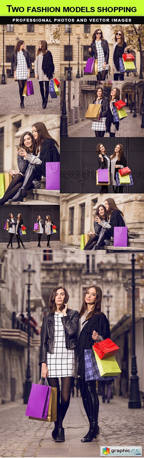 Two fashion models shopping