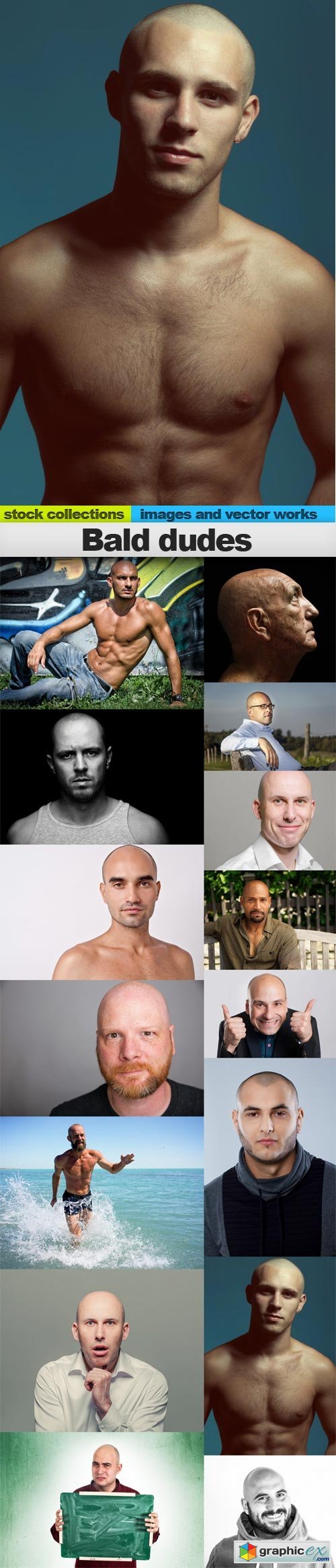 Bald dudes, 15 x UHQ JPEG