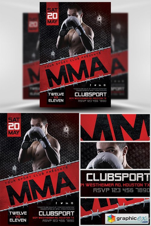 MMA Flyer Template 2