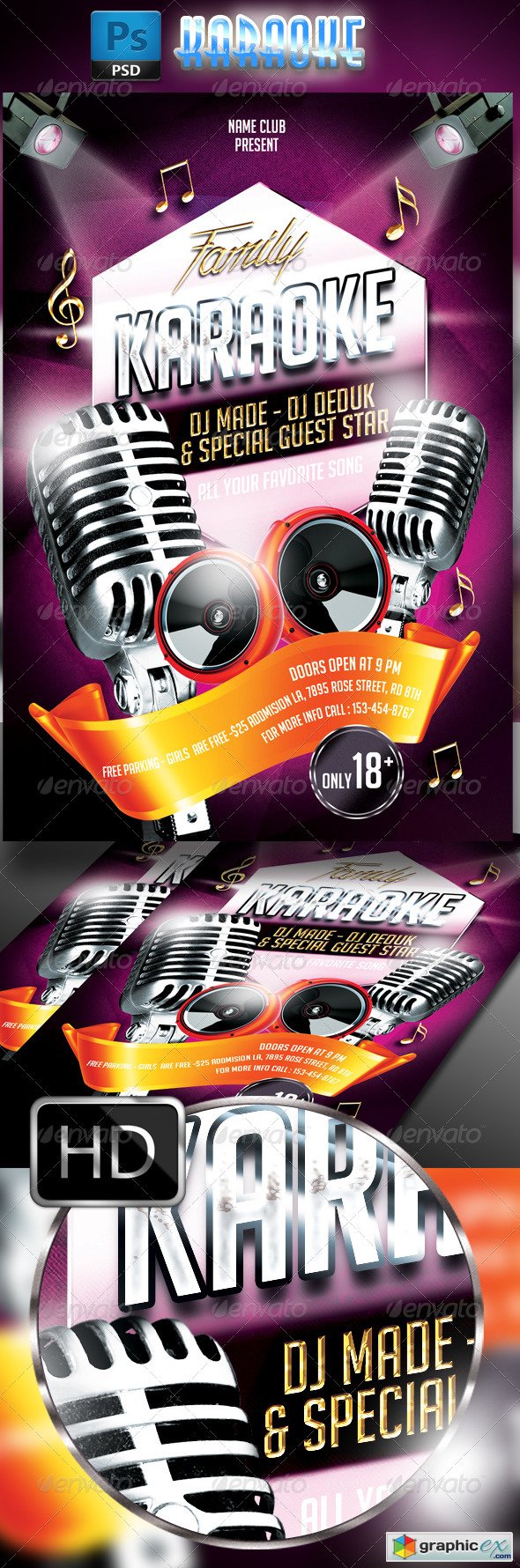 Karaoke Flyer Template 7763861