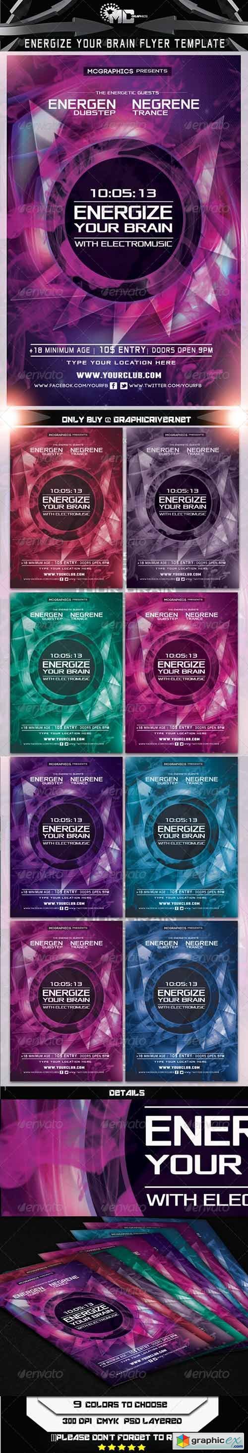 Energize your Brain Flyer Template