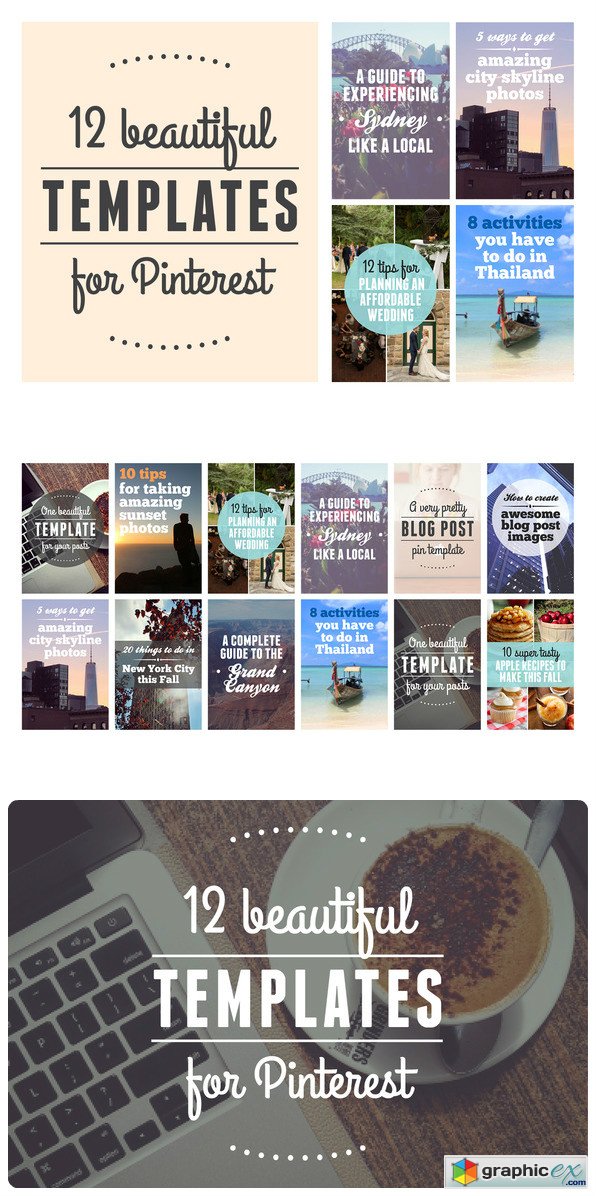 12 Beautiful Templates for Pinterest