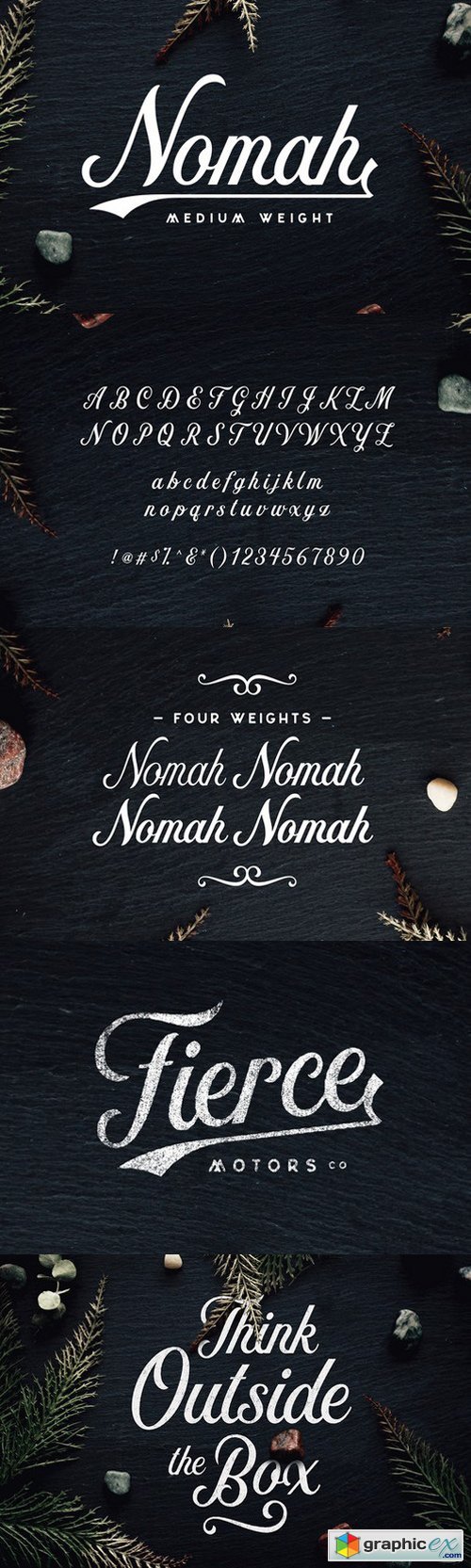 Nomah Medium Script Font