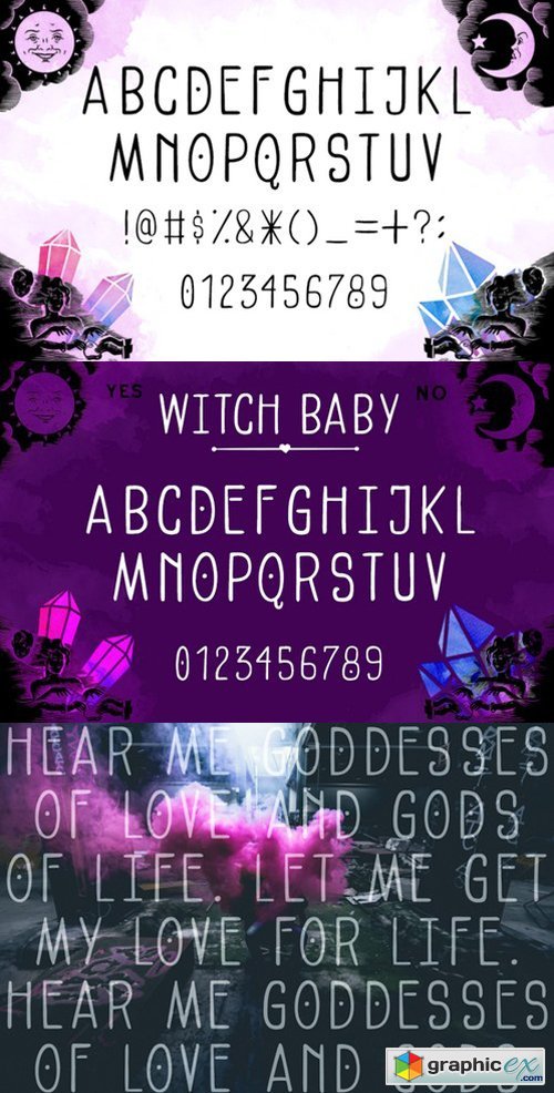 Witch Baby Display Font