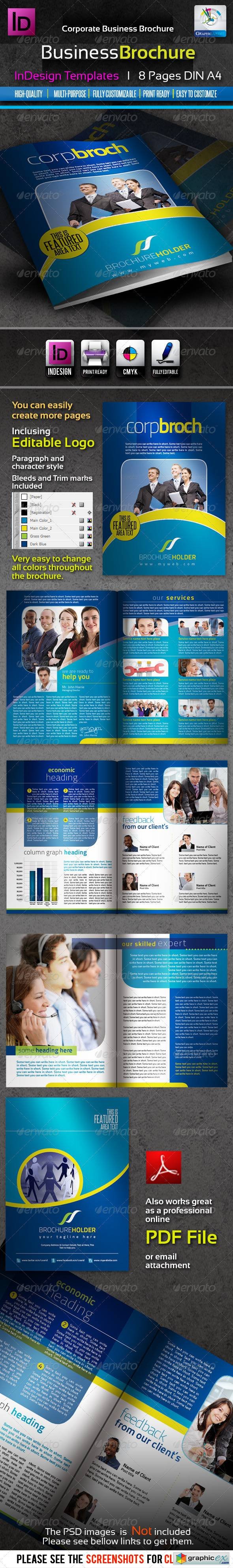 Corporate Business InDesign Brochure 8pages