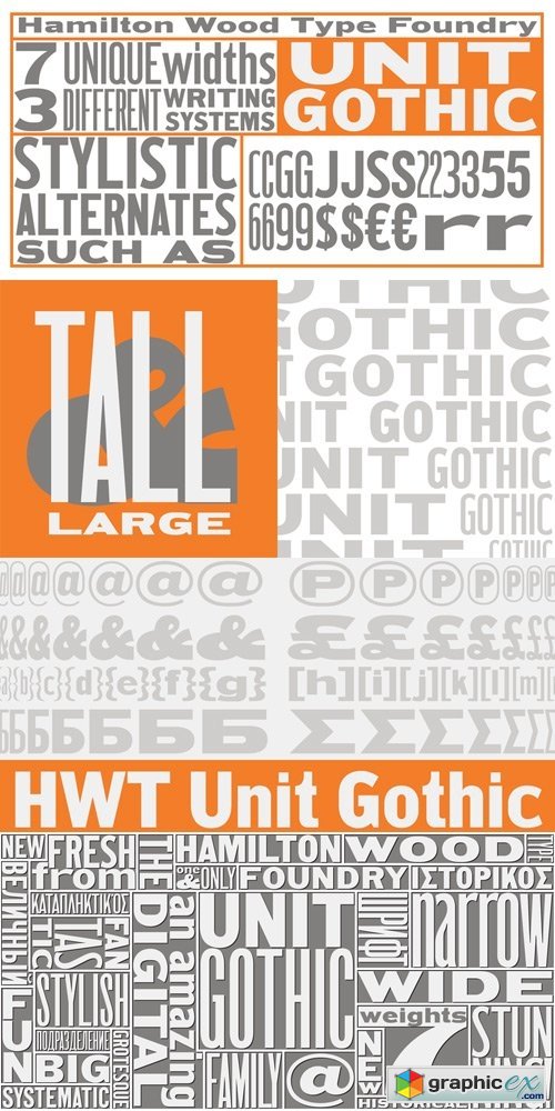 HWT Unit Gothic Font Family