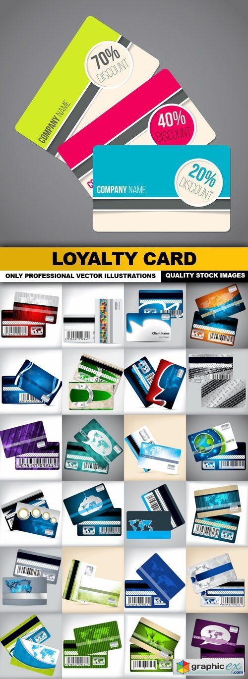 Loyalty Card - 25 Vector