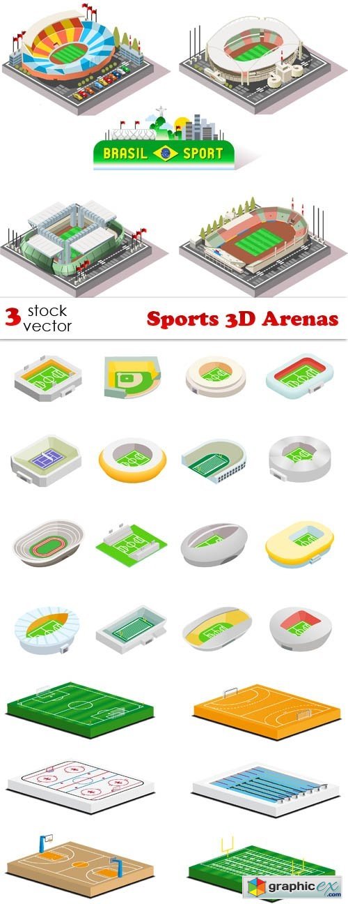 Vectors - Sports 3D Arenas