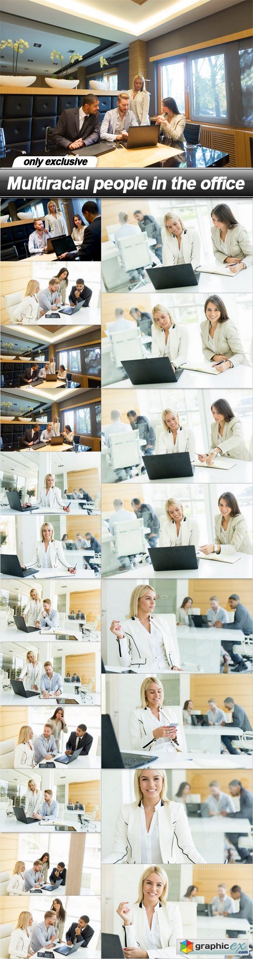 Multiracial people in the office - 20 UHQ JPEG
