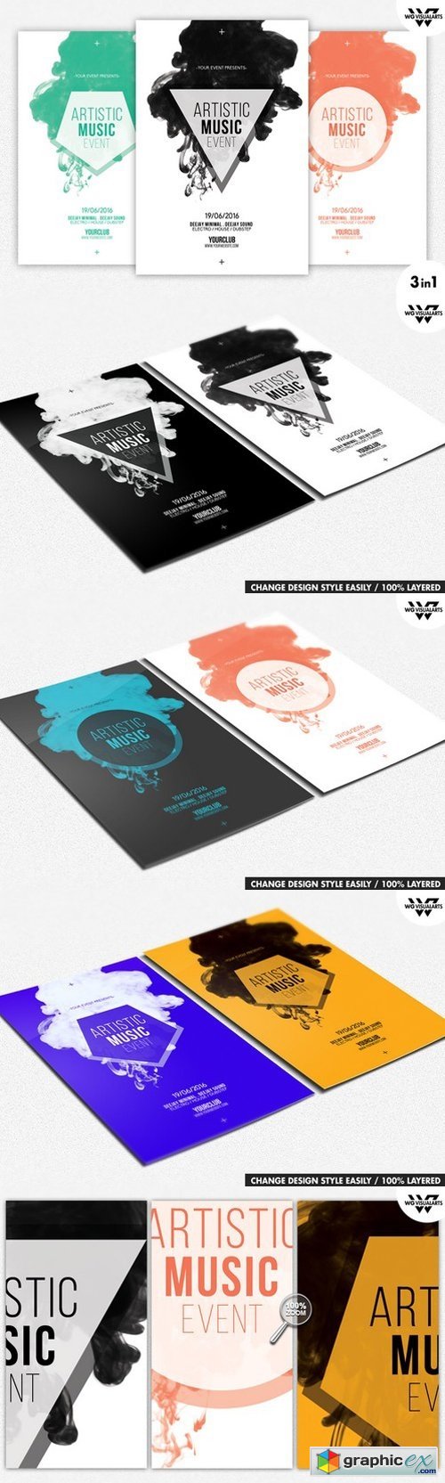 MINIMAL ABSTRACT Flyer Template 285326