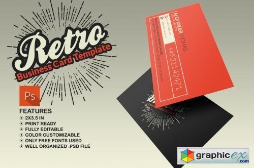 Retro Business Card 576089