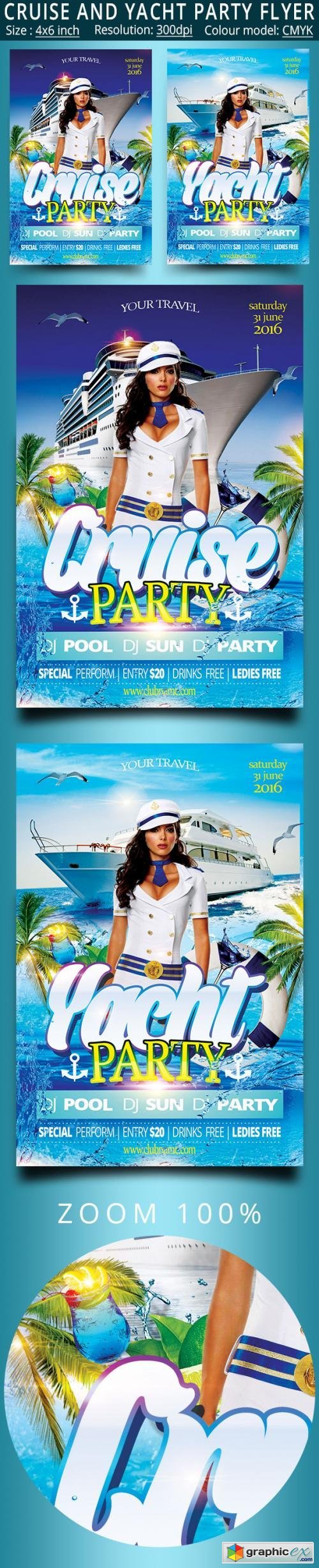 Cruise And Yacht Party Flyer