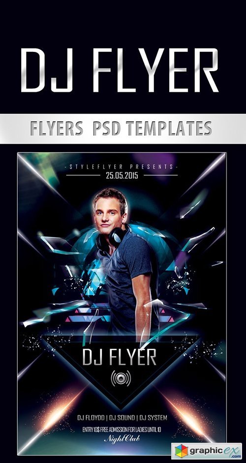 DJ Flyer PSD Template + Facebook Cover