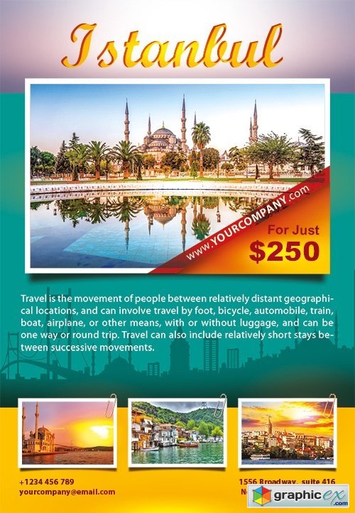 Istanbul Flyer PSD Template + Facebook Cover