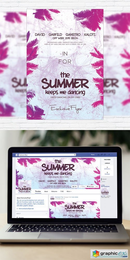 The Summer Vol.2 - Flyer Template + Facebook Cover