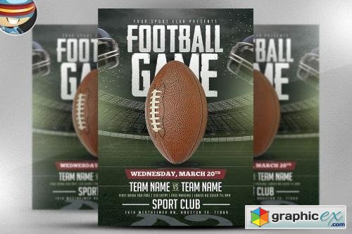 American Football Game Flyer