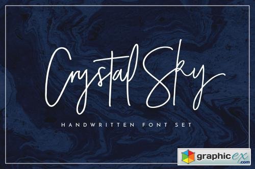 Crystal Sky Font Set