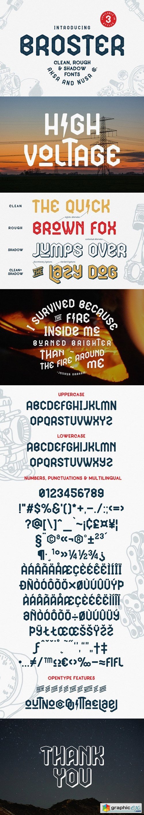 BROSTER Display Fonts