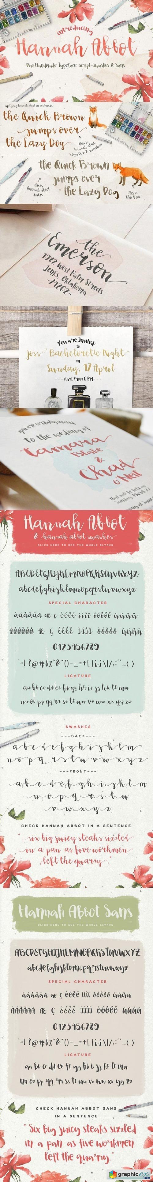 Hannah Abbot Script Fonts