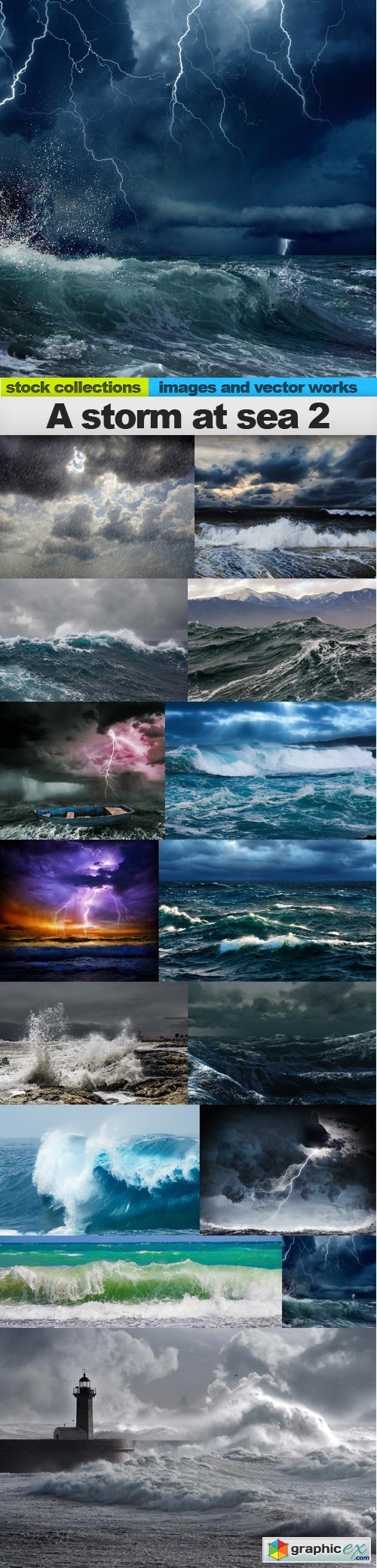 A storm at sea 2, 15 x UHQ JPEG