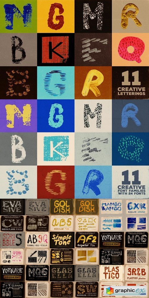 Artistic Fonts Bundle 1