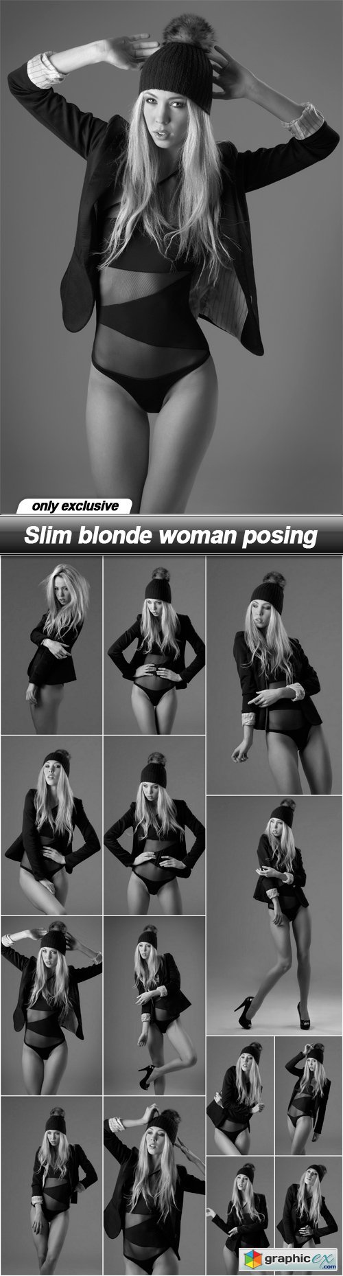 Slim blonde woman posing - 14 UHQ JPEG