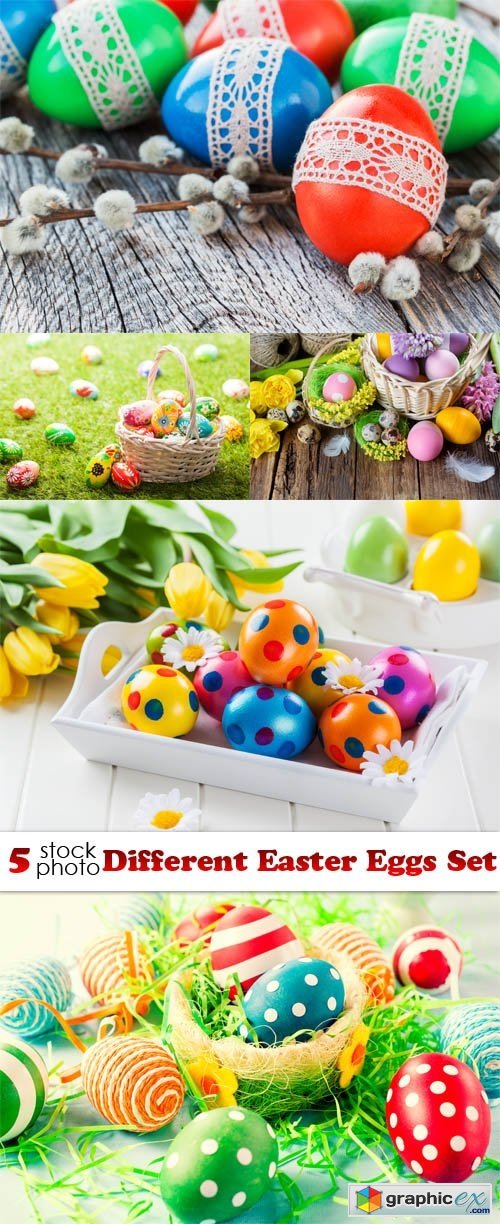 Photos - Different Easter Eggs Set