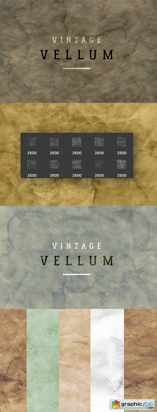 Vintage Vellum Textures and Brushes