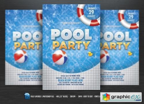 Pool Party Flyer 582208