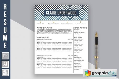 Resume Template Claire Underwood