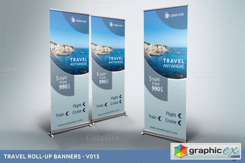 Travel Roll-Up Banners - v015