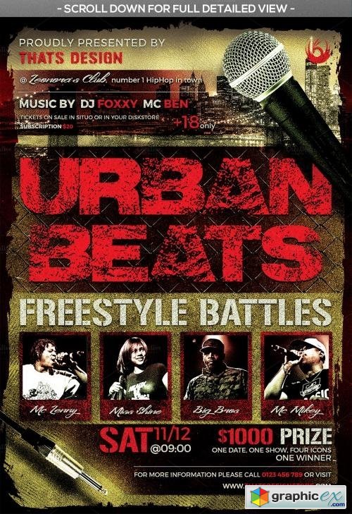 Freestyle Rap Battle Flyer V3