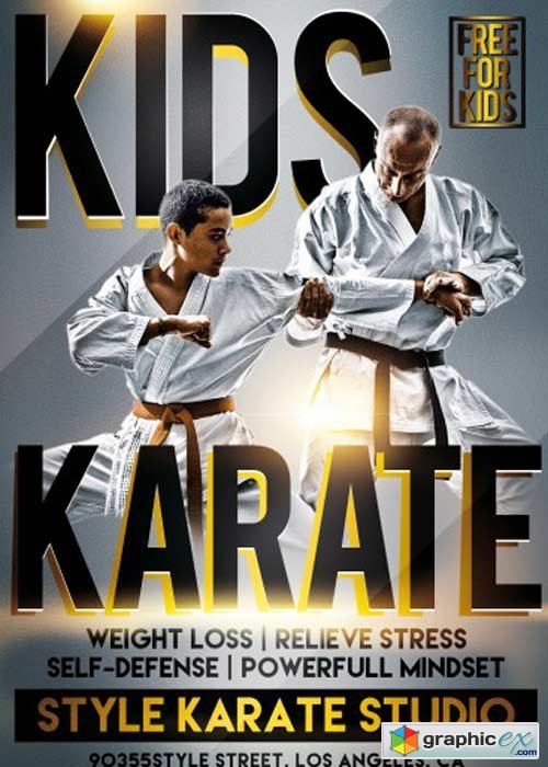 Kids Karate V2 PSD Flyer Template