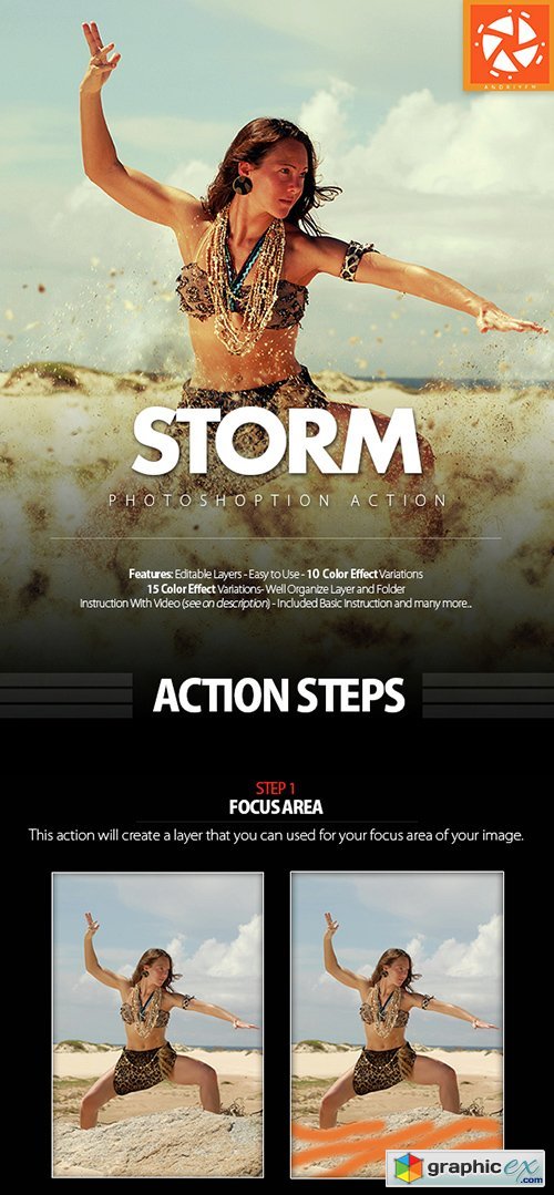 Storm Photoshop Action 14899057