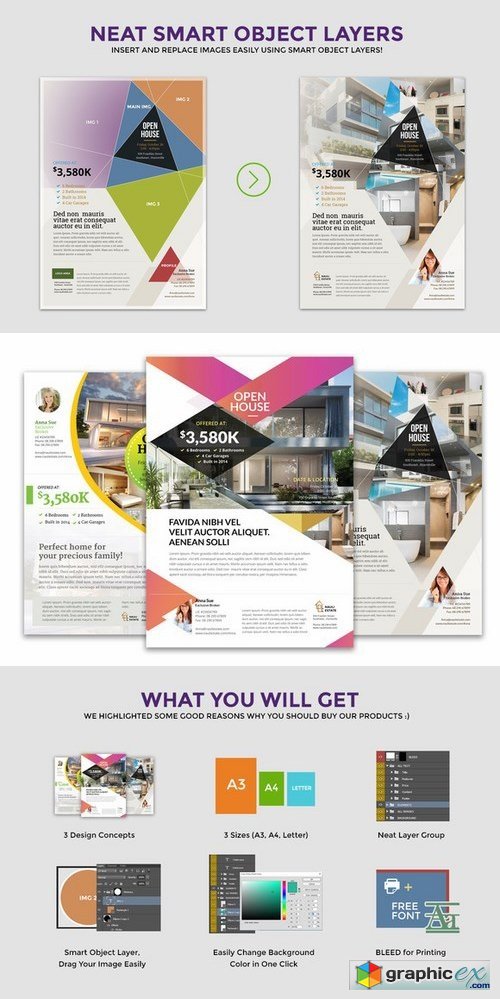 3 Clean Real Estate Flyer Vol 3