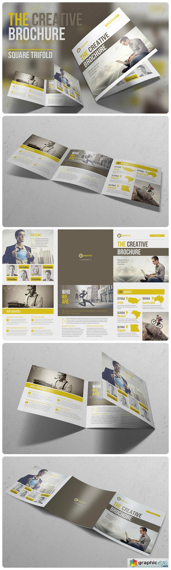 The Creative Brochure - Square 3fold