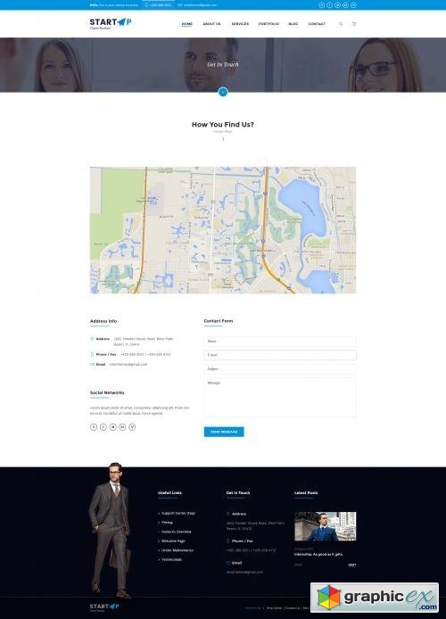 Startup | Basic Business PSD Website