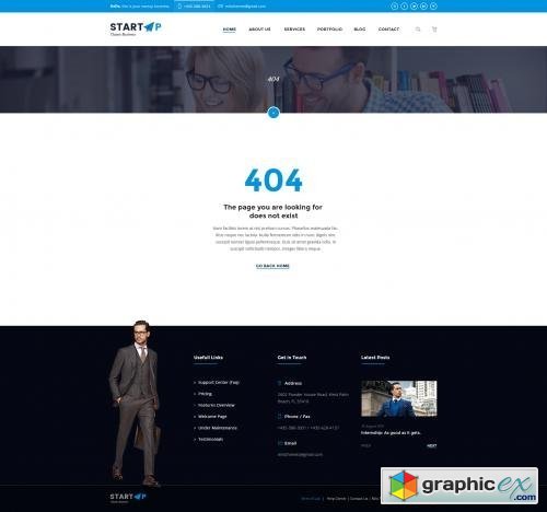 Startup | Basic Business PSD Website