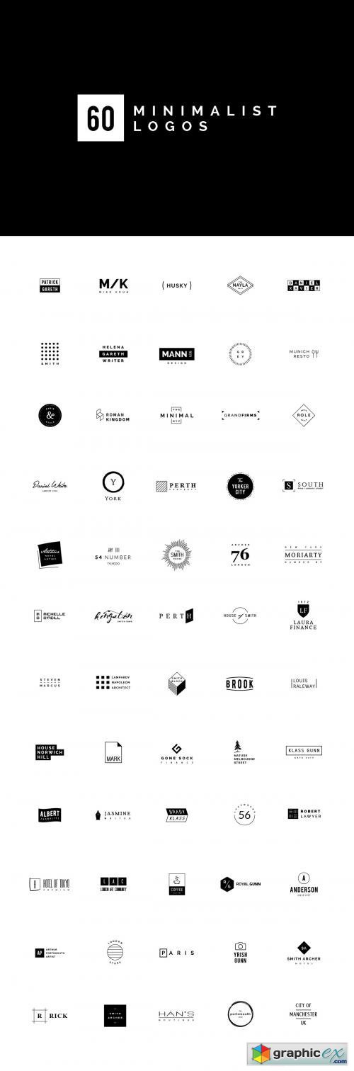 60 Minimalist Logos