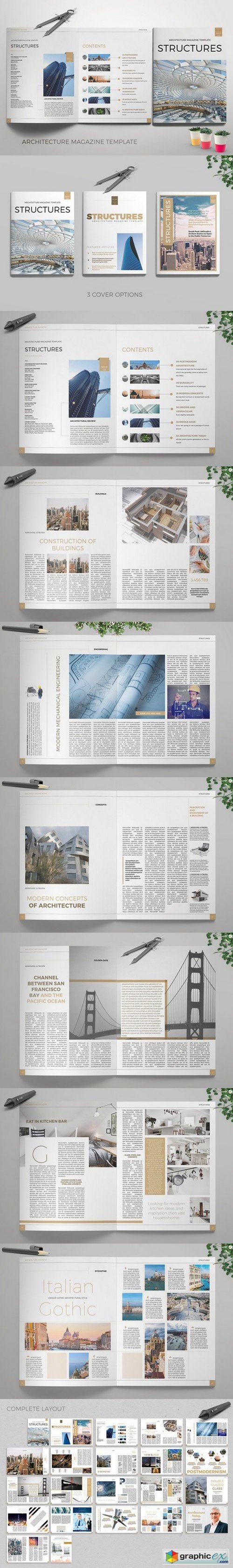 Structures Magazine InDesign template