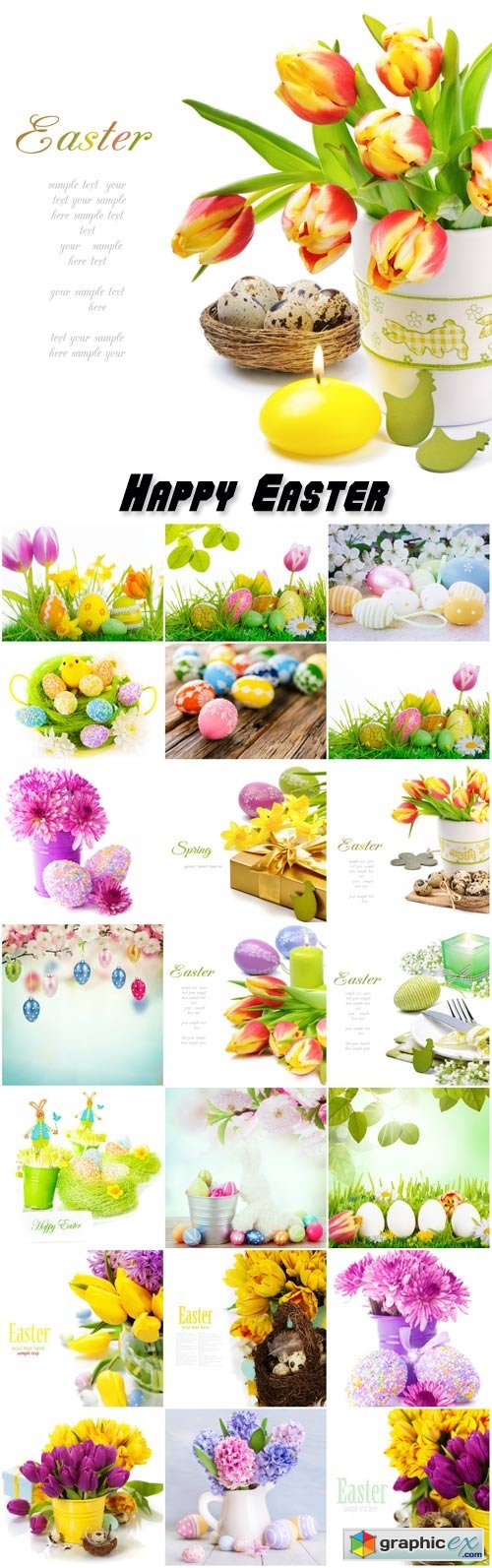 Happy Easter, background Easter compositions