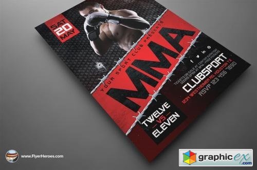 MMA Flyer Template 2 595550