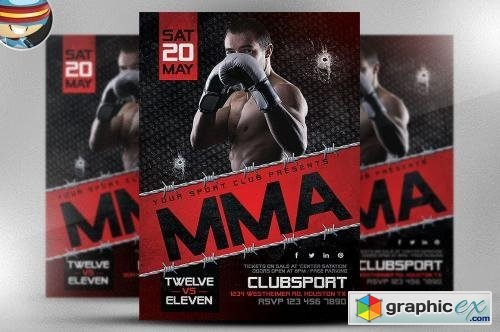 MMA Flyer Template 2 595550