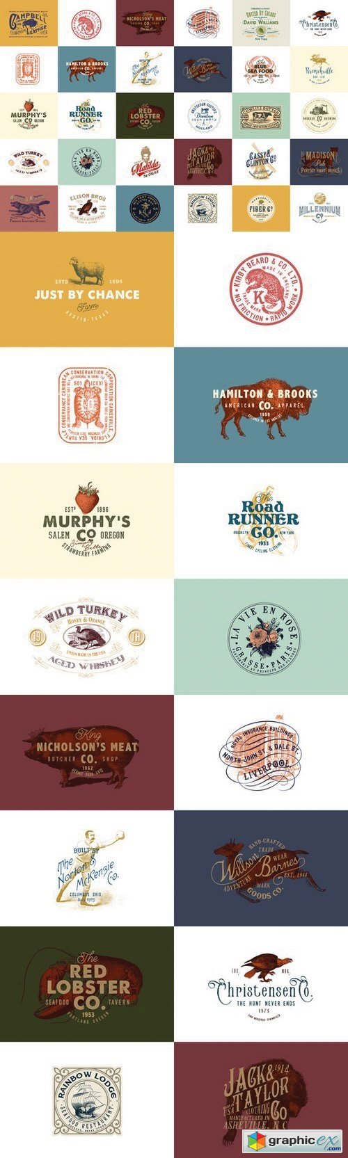 32 Vintage Logo Templates (Vol. 2)