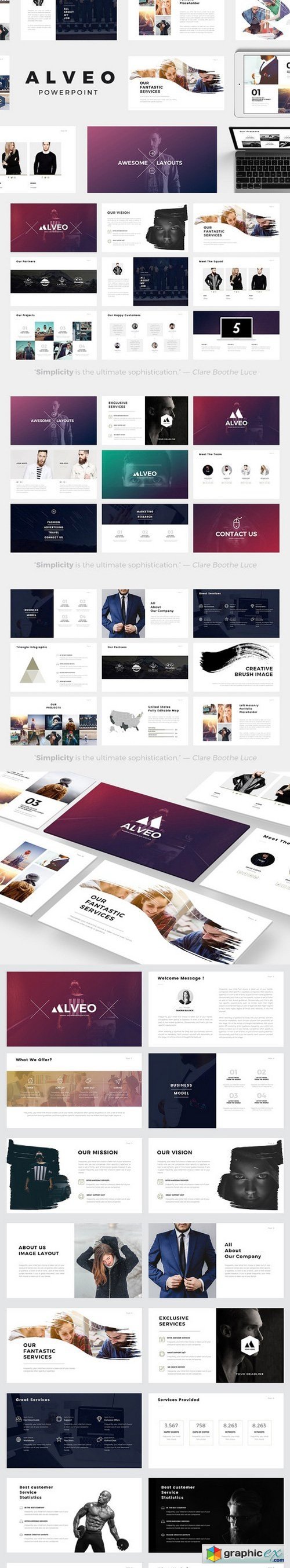 Alveo Minimal PowerPoint Template