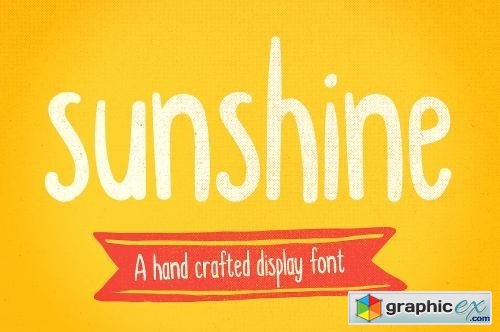 Sunshine hand drawn display font