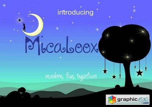 MICALOOX Curly Font