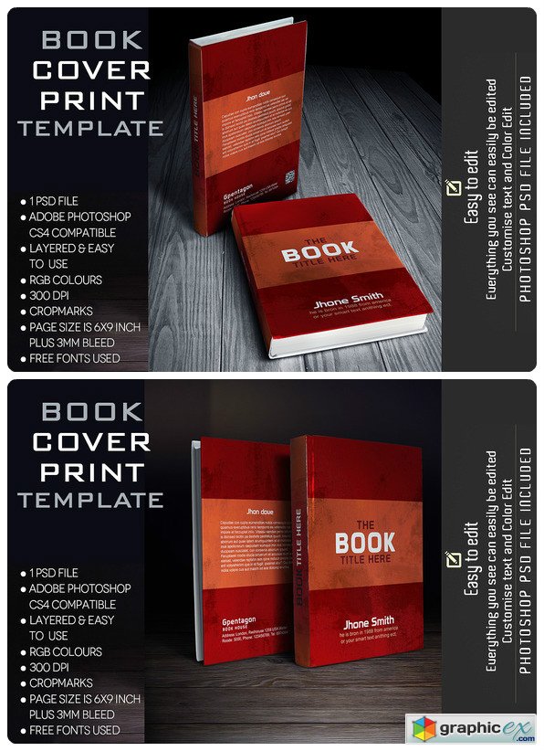 Book Cover Template 609196